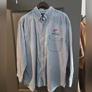 Vintage Men's Denim Denver Broncos Shirt